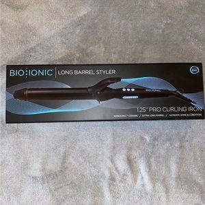 Long barrel curling iron